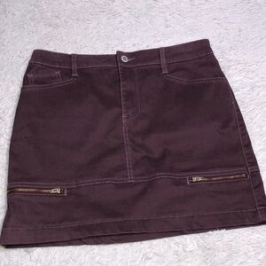 Hollister 5 pocket Mini Burgundy Skirt